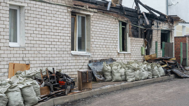 Professional Fire Damage Removal technician working in Upper Black Eddy, PA